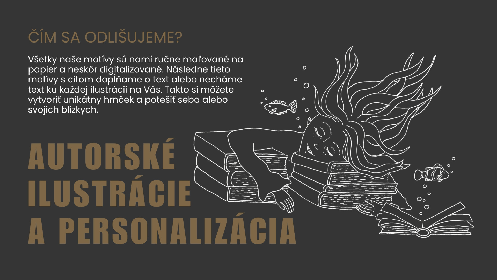 Autorské ilustrácie Lesovik a personalizácia hrnčekov